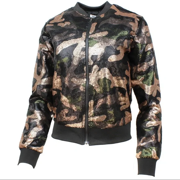 Sequin army jacket sale